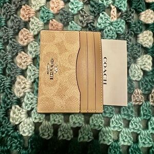 Coach Beige Card Holder